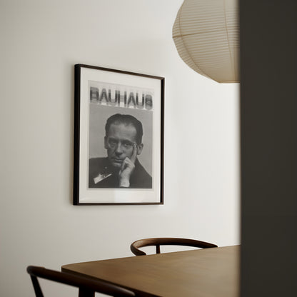 Bauhaus Poster Print: Walter Gropius 1920 Portrait - vintageframedprints.com