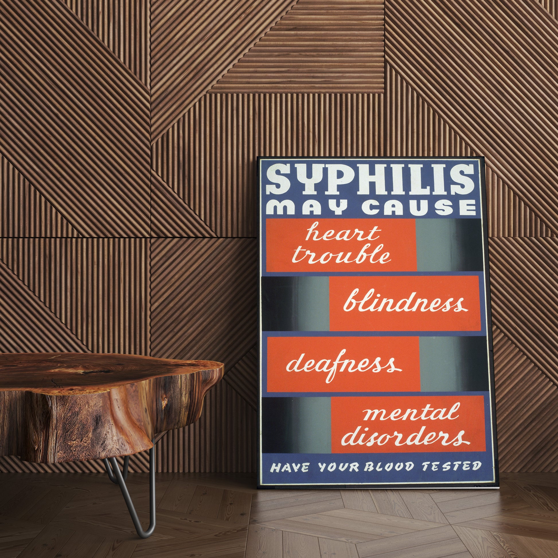 Health & Safety Print:  Syphilis May Cause…. - vintageframedprints.com