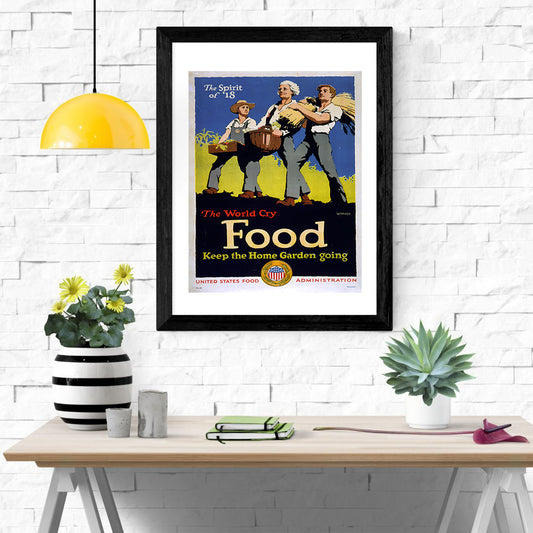 Health & Safety Print:  Keep The Home Garden Going - vintageframedprints.com