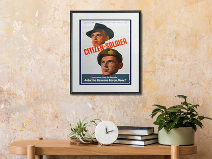 Canadian War Time Print: Citizen Soldier - vintageframedprints.com