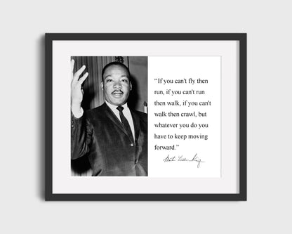 16x20 Framed Martin Luther King Jr. Autograph Promo Print - Inspirational Quote - vintageframedprints.com