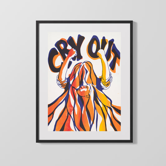 Cry Out Poster – Vintage Women’s Liberation Print - vintageframedprints.com
