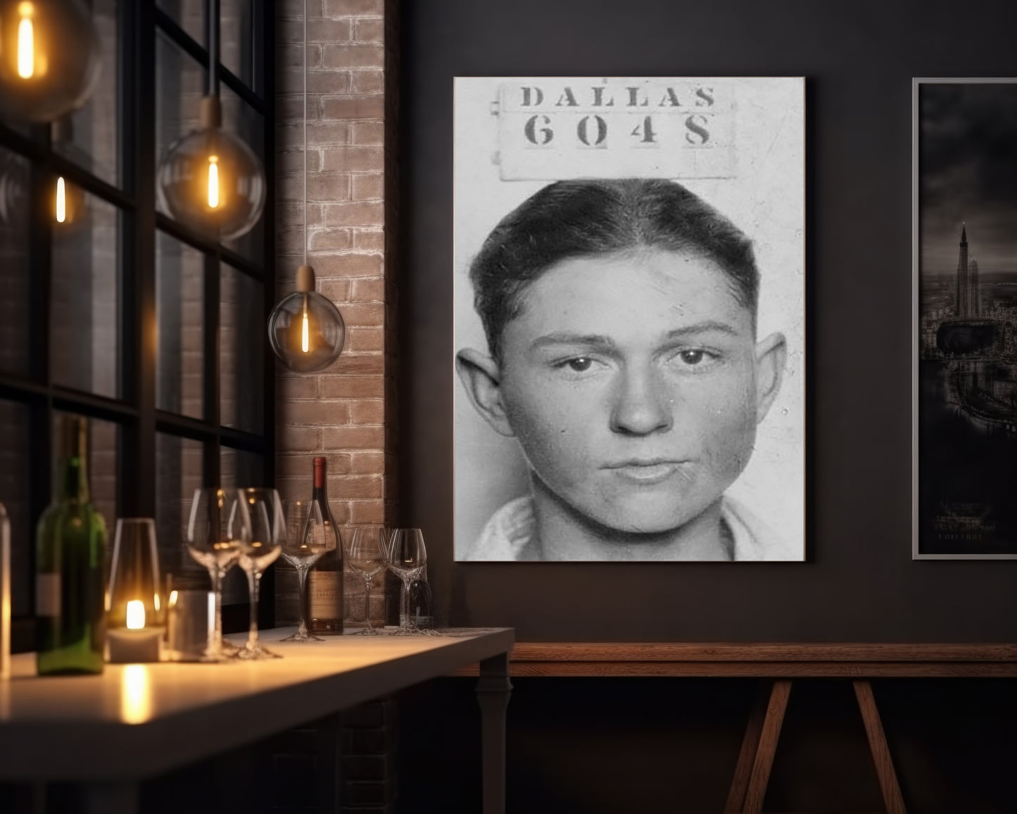 Mugshot Print: Clyde Barrow - vintageframedprints.com