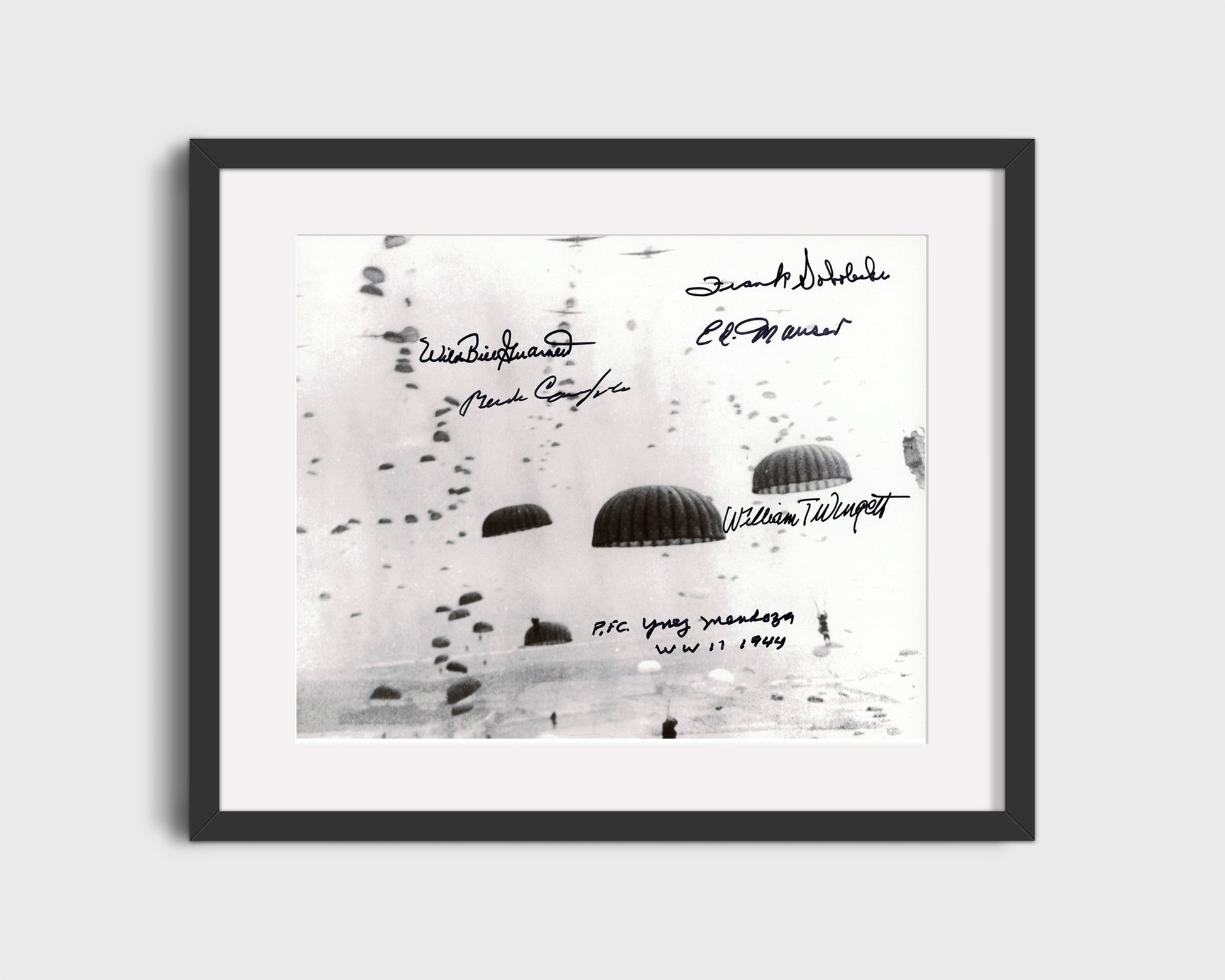 16x20 Framed Band of Brothers Autograph Promo Print - Autographs And Paratroopers - vintageframedprints.com