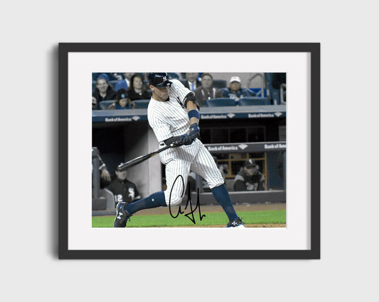 Aaron Judge Autograph Print - Mid Swing - Bronx Bomber Power