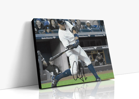 Aaron Judge Autograph Print - Mid Swing - Bronx Bomber Power
