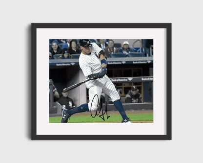 Aaron Judge Autograph Print - Mid Swing - Bronx Bomber Power