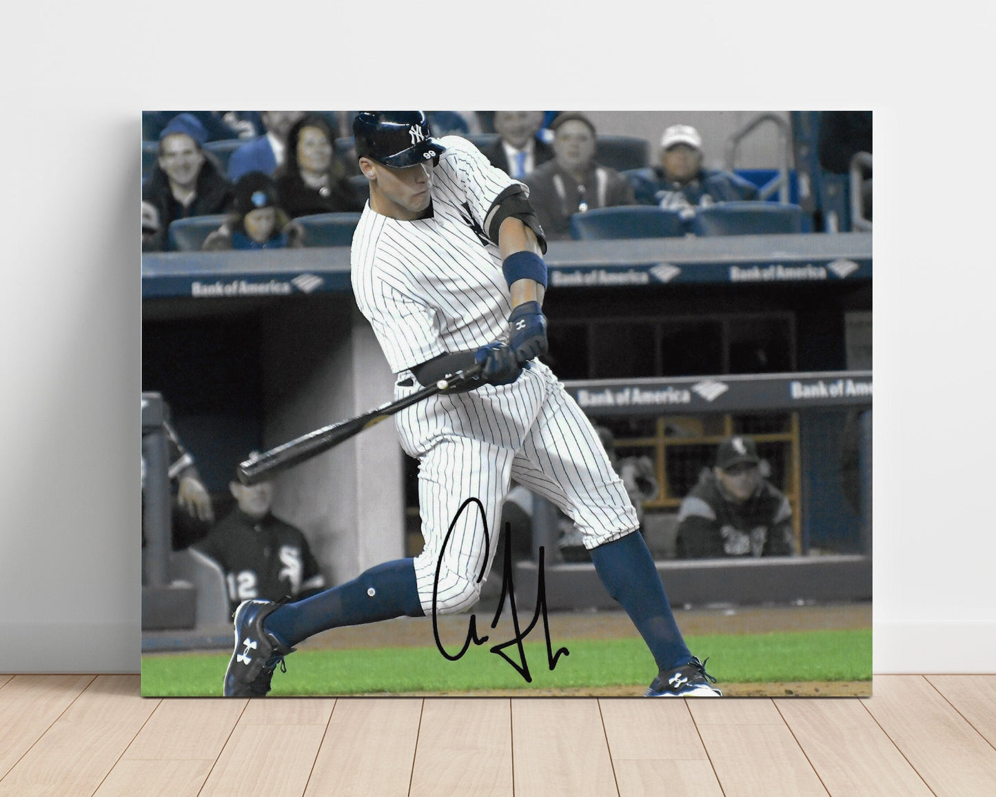 Aaron Judge Autograph Poster - Mid Swing - Bronx Bomber Power