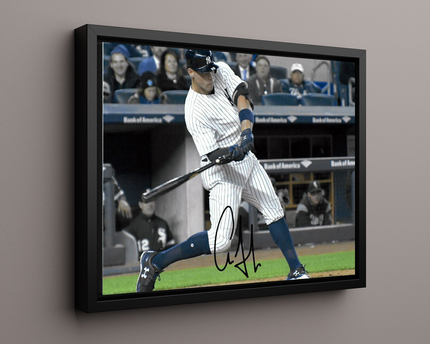 Aaron Judge Autograph Print - Mid Swing - Bronx Bomber Power