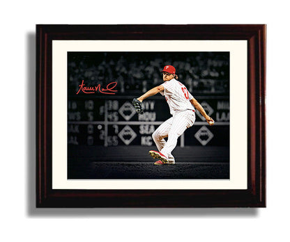 Aaron Nola Autograph Print - Philadelphia Spotlight - Ace on the Mound