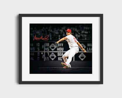 Aaron Nola Autograph Print - Philadelphia Spotlight - Ace on the Mound