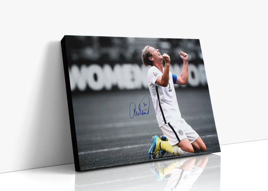 Abby Wambach Autograph Canvas -Team USA - Victory Kneel