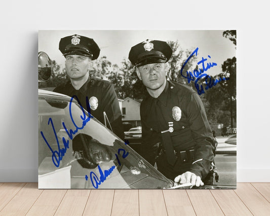 Adam12 - Police Duo - Autograph Print Unframed