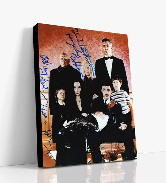 Addams Family - Cast Canvas - Autograph Canvas