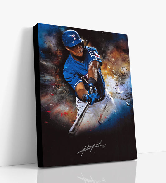 Adrian Beltre Autograph Print - Power Stroke - Hot Corner Hero