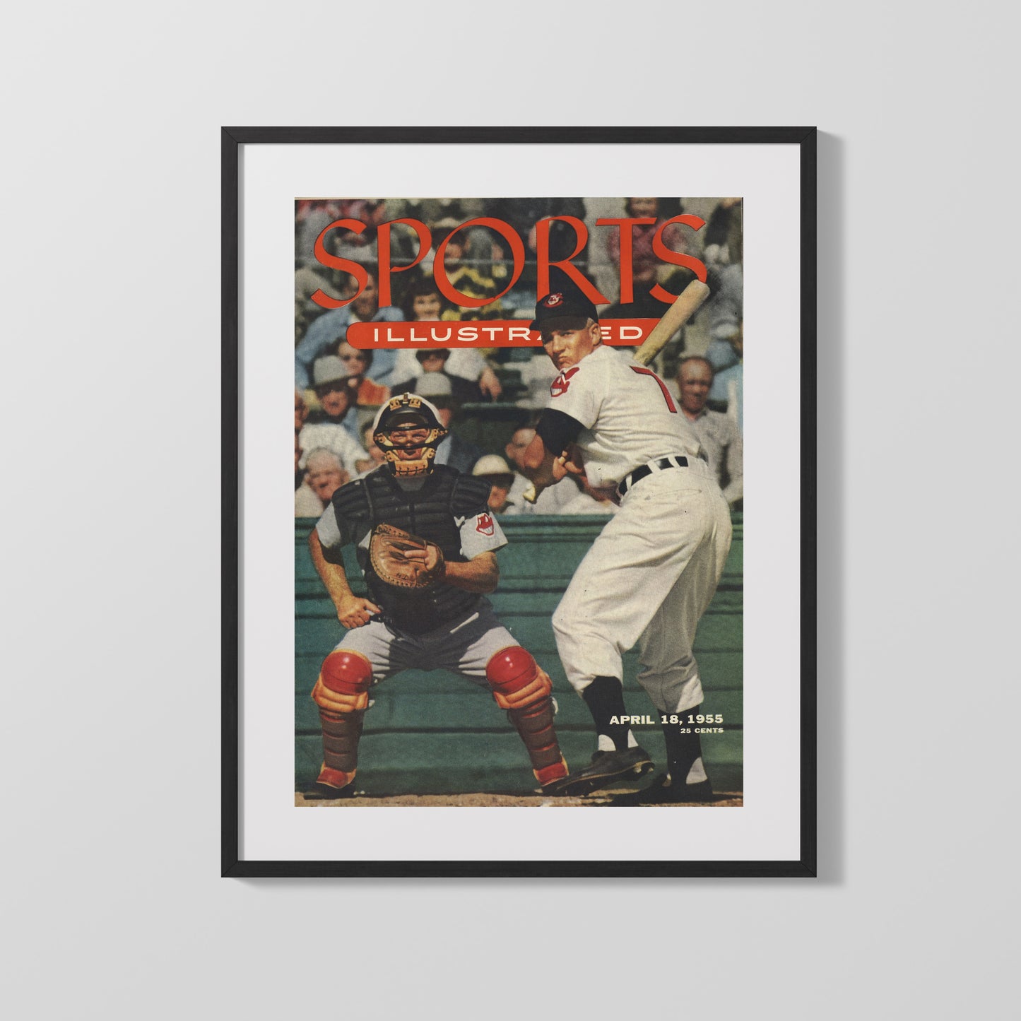 Al Rosen Autograph SI Print - At Bat 1955 - Vintage Swagger
