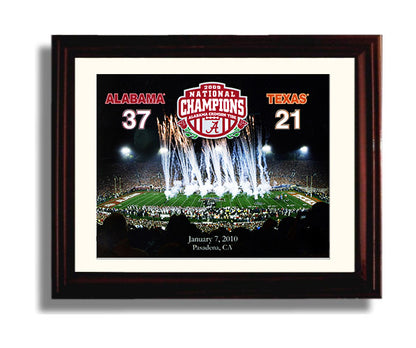 Alabama Autograph Print - 2009 BCS Champs - Longhorns Tamed