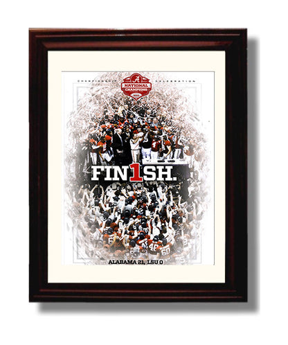 Alabama Football Poster - 2011 Championship - Finish the Job