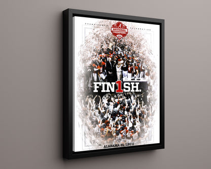 Alabama Football Poster - 2011 Championship - Finish the Job