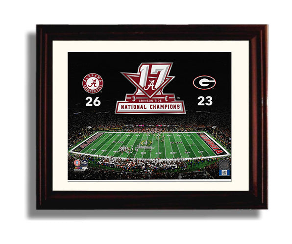 Alabama Autograph Print - 2017 National Champions - Dawgs Put Down
