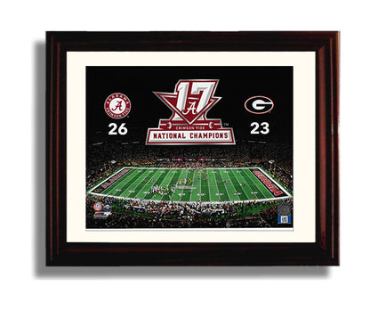 Alabama Autograph Print - 2017 National Champions - Dawgs Put Down