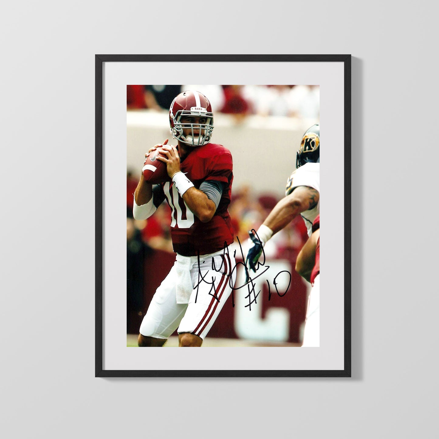 Alabama Autograph Print - AJ McCarron - Tide Commander