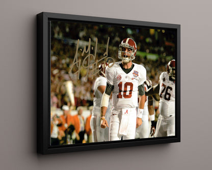 Alabama Autograph Print - AJ McCarron - Tide Commander
