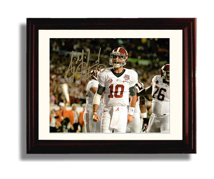 Alabama Autograph Print - AJ McCarron - Tide Commander