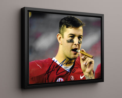 Alabama Autograph Print - AJ McCarron Winning Score - Tiger Tamer 2013
