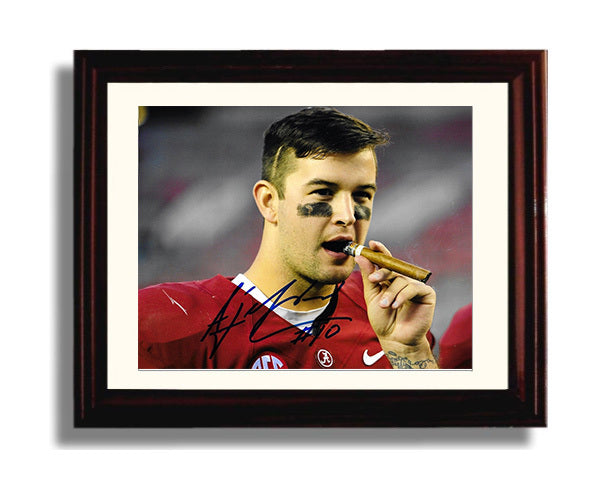 Alabama Autograph Print - AJ McCarron Winning Score - Tiger Tamer 2013