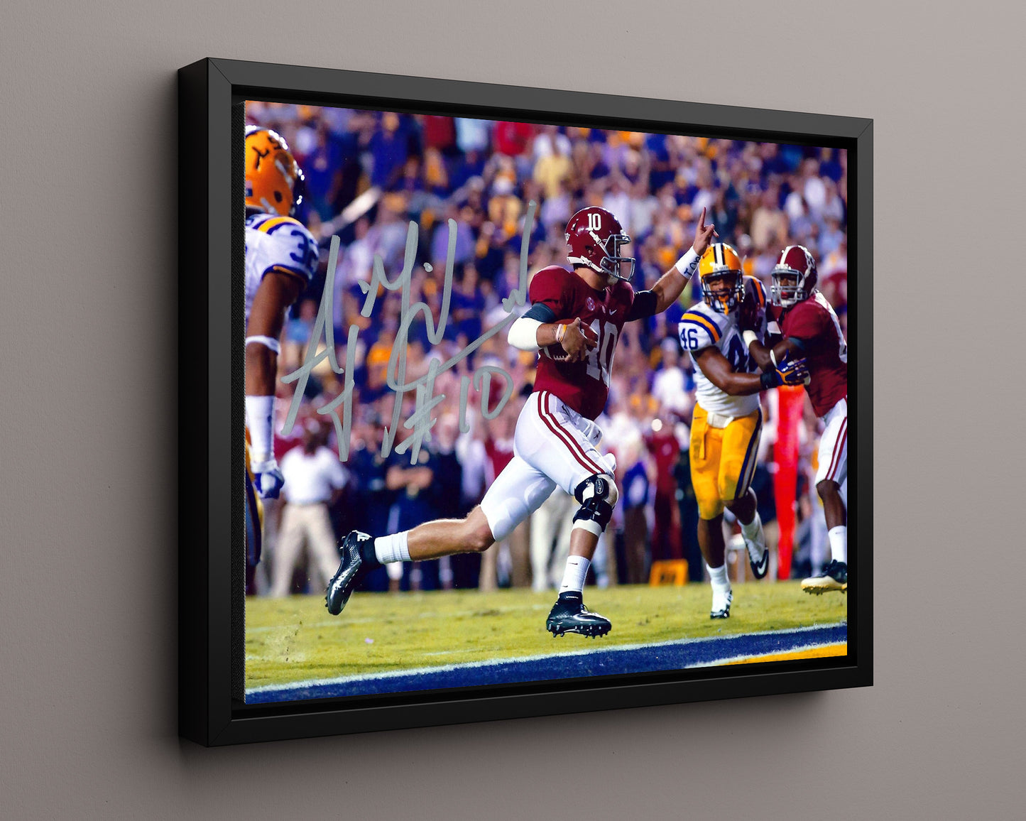 Alabama Autograph Print - AJ McCarron - Celebration