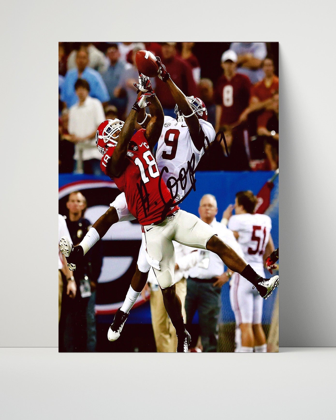 Alabama Autograph Print - Amari Cooper High Grab - Clutch Catch College FSPrints Poster 16x20
