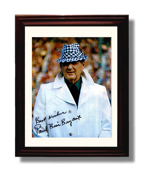 Alabama Football Print - Bear Bryant Sideline Style - Houndstooth Legend