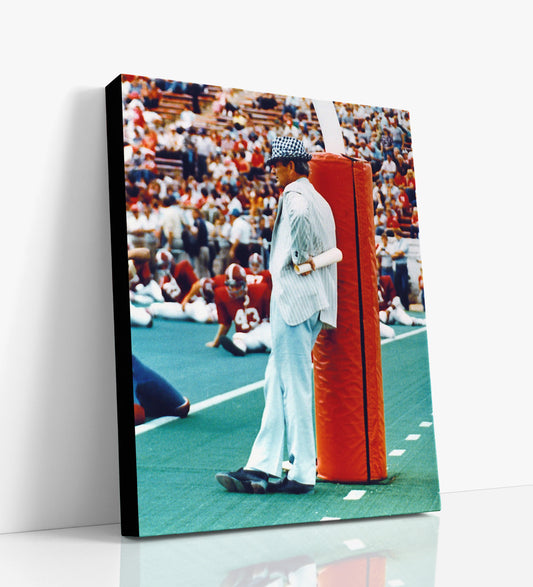 Alabama Autograph Canvas - Bear Bryant Sideline Style - Houndstooth Legend