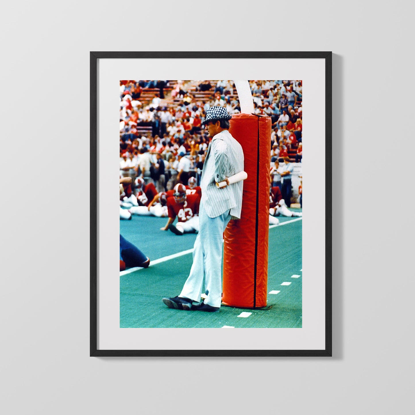Alabama Football Print - Bear Bryant Sideline Style - Houndstooth Legend
