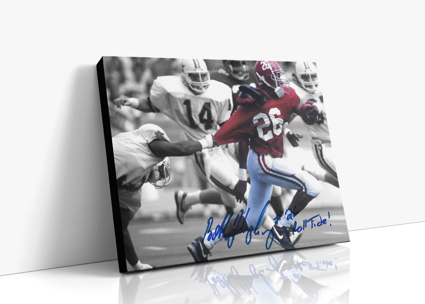 Alabama Autograph Canvas - Bobby Humphrey - Evading The Tackle