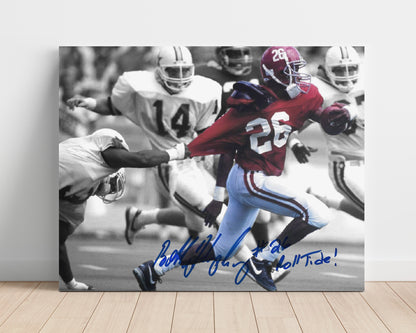 Alabama Autograph Print - Bobby Humphrey - Evading The Tackle