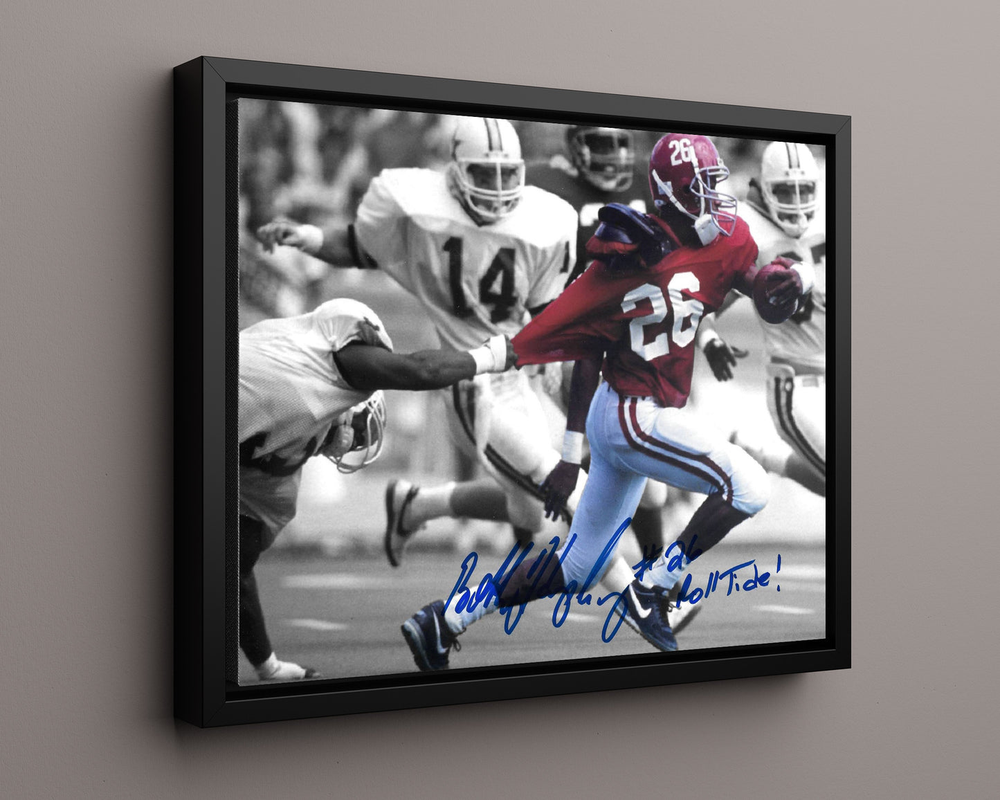 Alabama Autograph Print - Bobby Humphrey - Evading The Tackle
