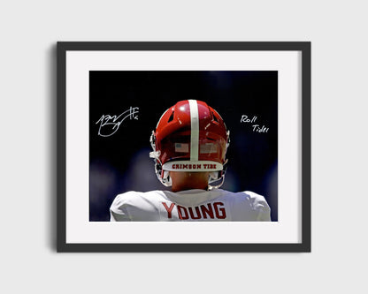 Alabama Autograph Print - Bryce Young - Roll Tide Heisman