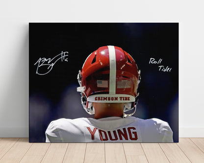 Alabama Autograph Print - Bryce Young - Roll Tide Heisman