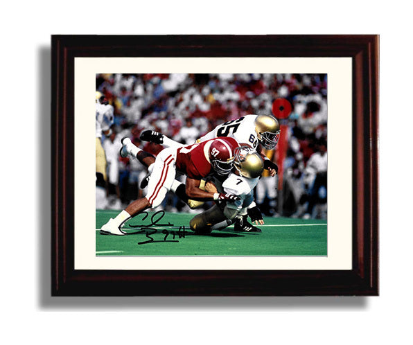 Alabama Autograph Print - Cornelius Bennett - The Sack