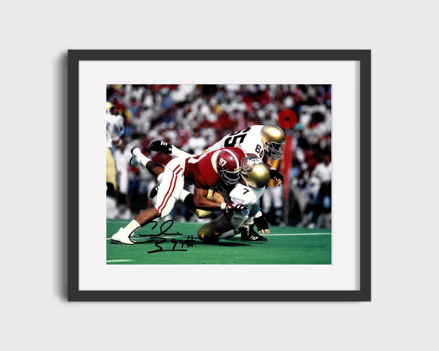 Alabama Autograph Print - Cornelius Bennett - The Sack