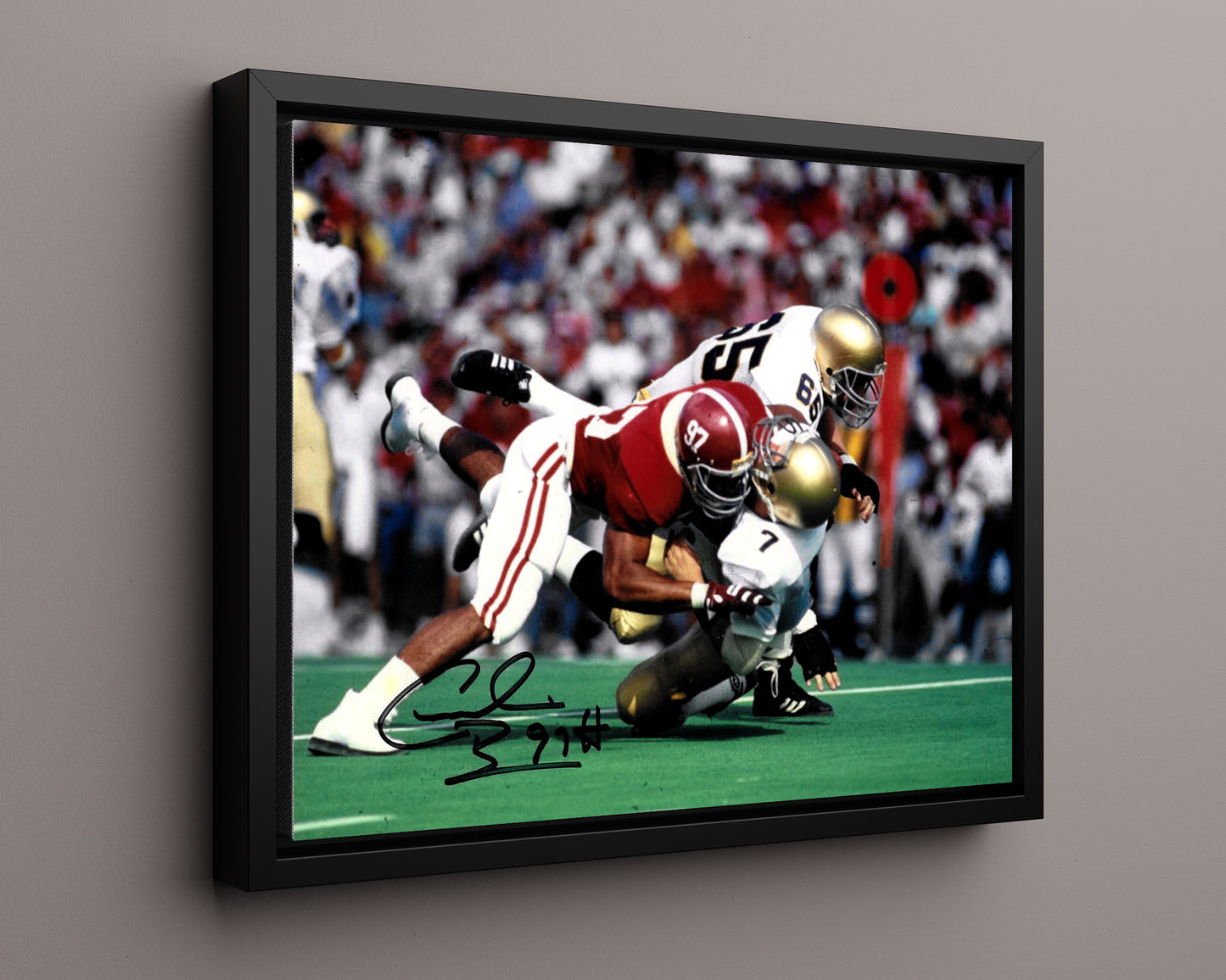 Alabama Autograph Print - Cornelius Bennett - The Sack