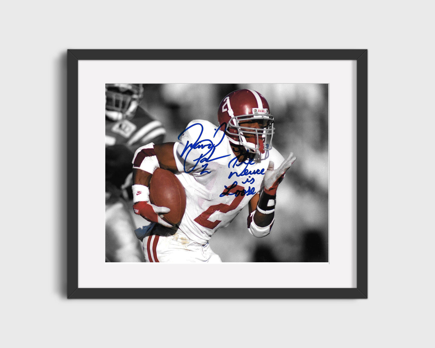 Alabama Autograph Print - David Palmer Close Up - The Deuce Is Loose College FSPrints Gallery Frame 16x20