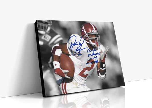 Alabama Autograph Canvas - David Palmer Close Up - The Deuce Is Loose