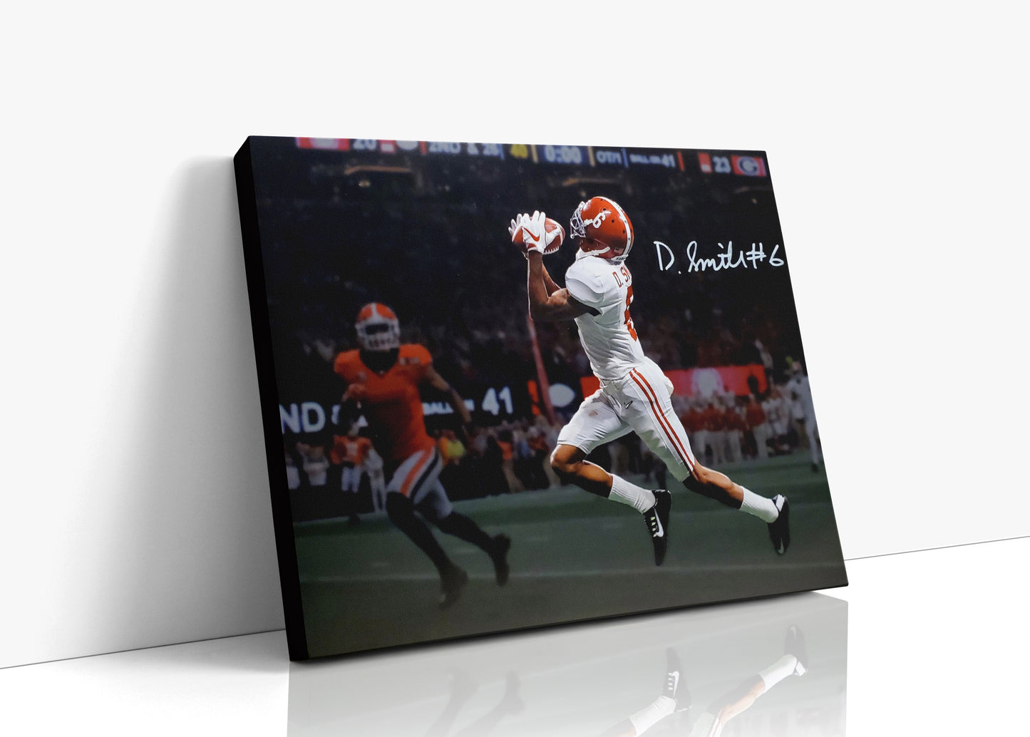 Alabama Autograph Canvas - DeVonta Smith 2nd and 26 - Forever Tide Hero