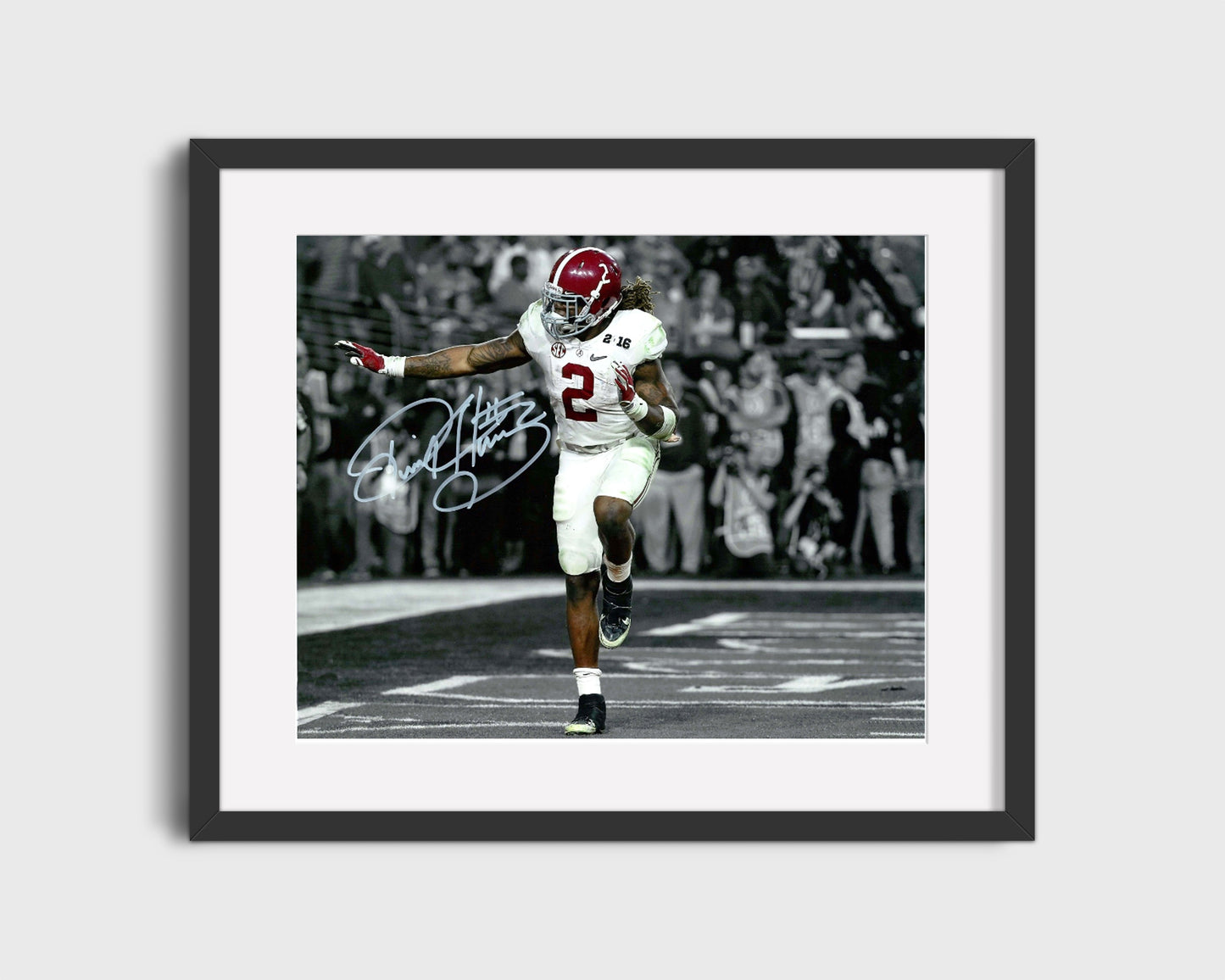 Alabama Autograph Print - Derrick Henry Heisman Pose - King Henry Rules