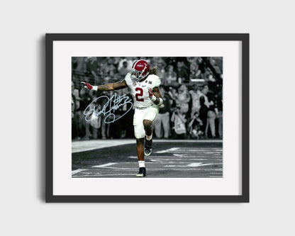 Alabama Autograph Print - Derrick Henry Heisman Pose - King Henry Rules