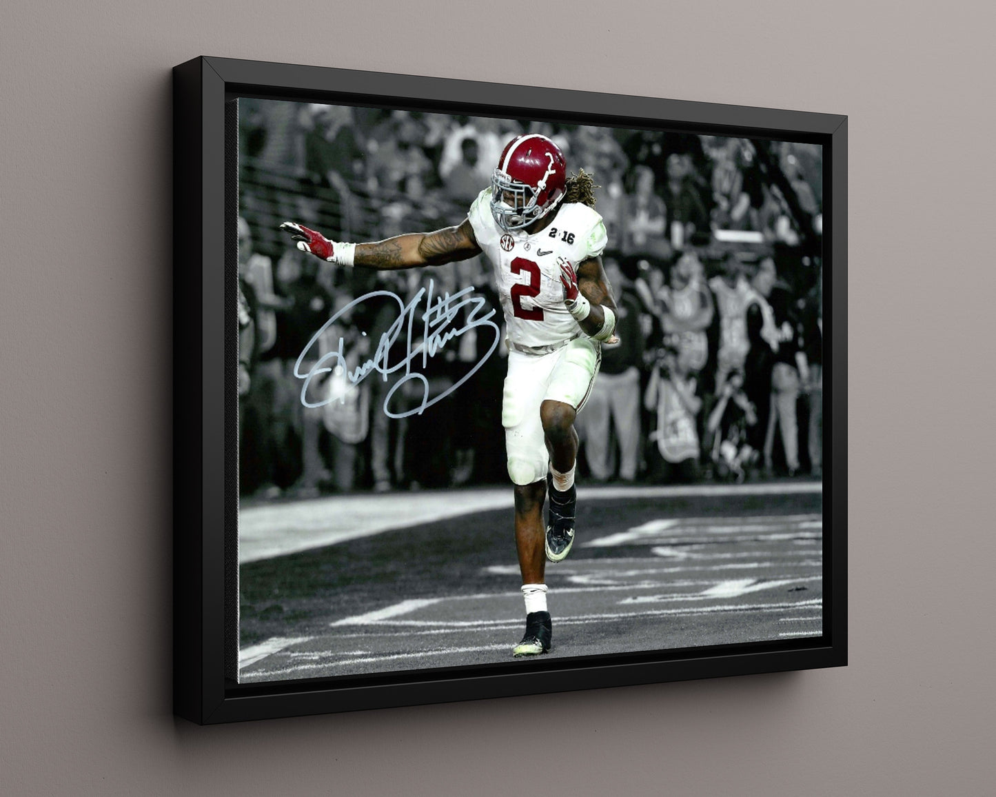 Alabama Autograph Print - Derrick Henry Heisman Pose - King Henry Rules