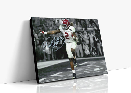 Alabama Autograph Canvas - Derrick Henry Heisman Pose - King Henry Rules